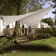 Square waterproof sun canopy - taupe
